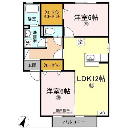 2階の間取り図