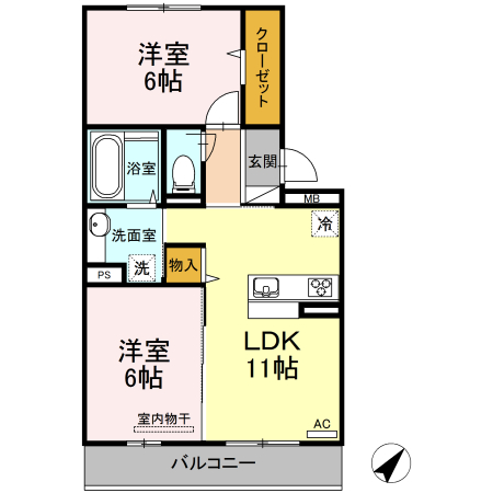 3階の間取り図