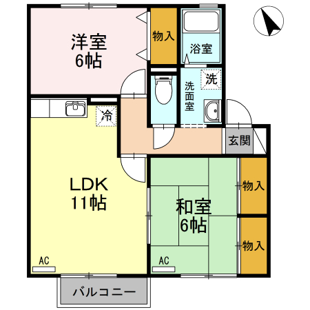 2階の間取り図