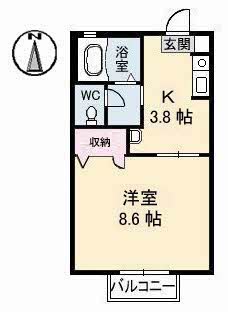 2階の間取り図