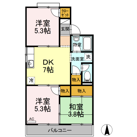 2階の間取り図
