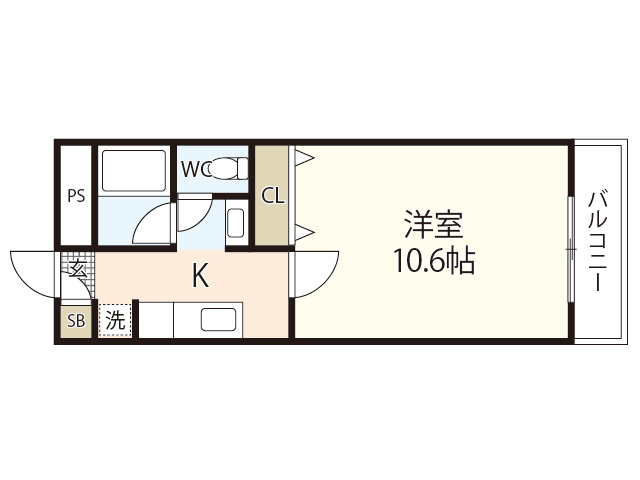 2階の間取り図