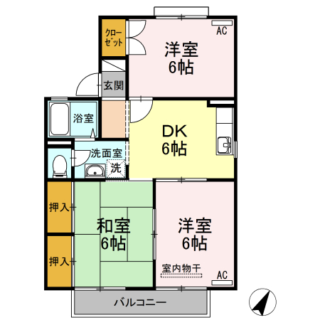 2階の間取り図