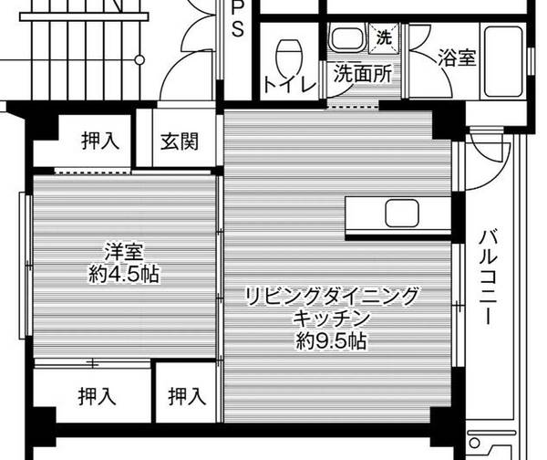 4階の間取り図