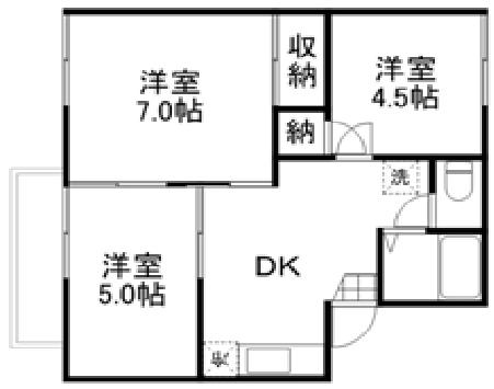 1階の間取り図