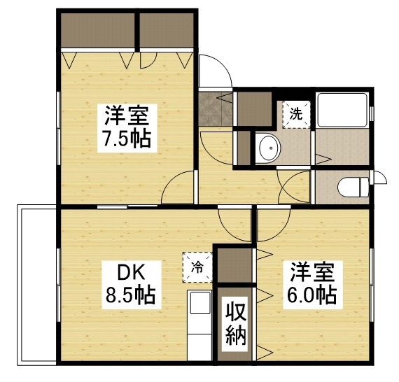 1階の間取り図