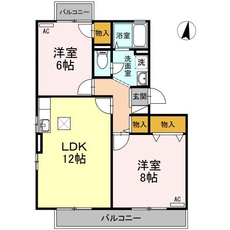 1階の間取り図