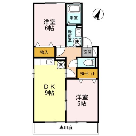 1階の間取り図