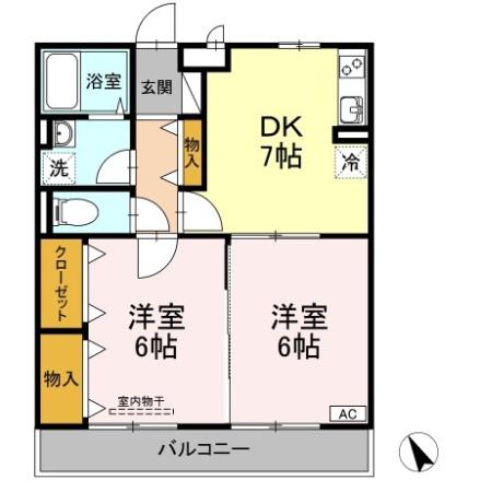 2階の間取り図
