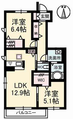 1階の間取り図