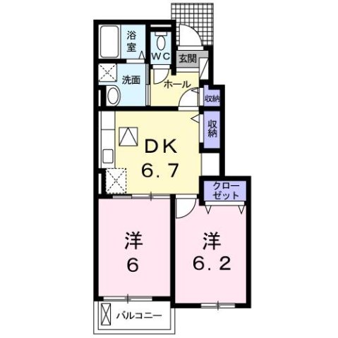 1階の間取り図