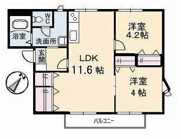 2階の間取り図