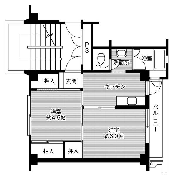 2階の間取り図