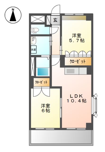 2階の間取り図