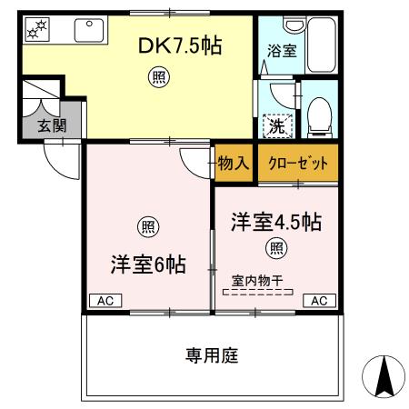 1階の間取り図