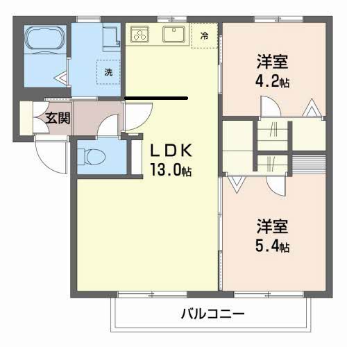 2階の間取り図