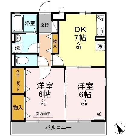 2階の間取り図