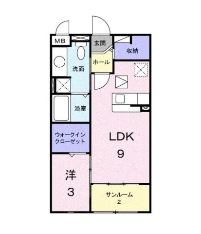 1階の間取り図