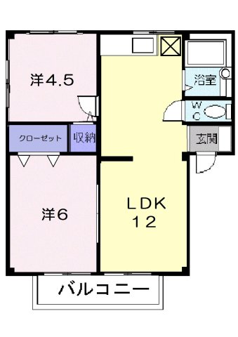 2階の間取り図