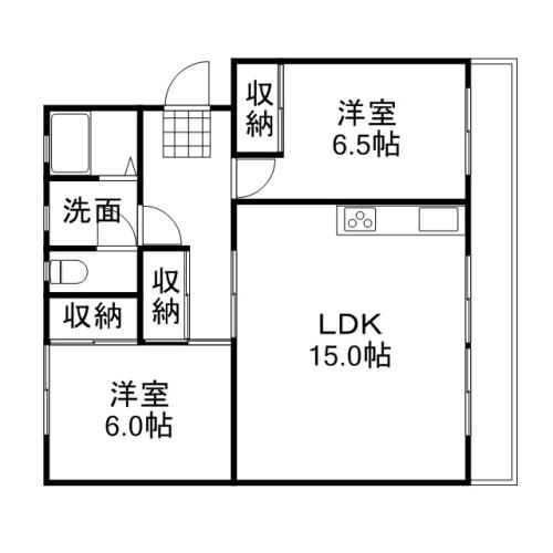 2階の間取り図