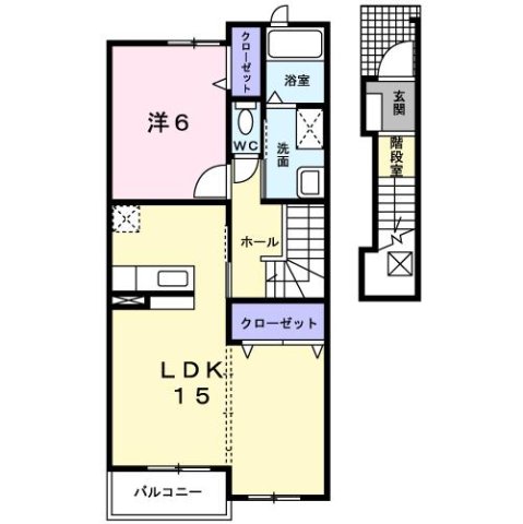 2階の間取り図