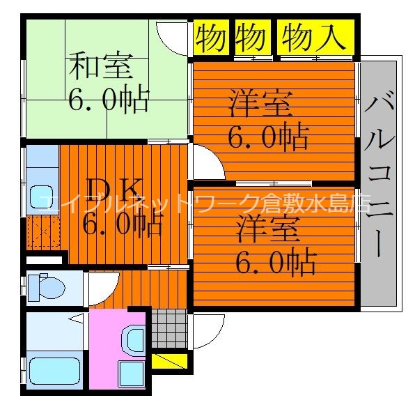 2階の間取り図