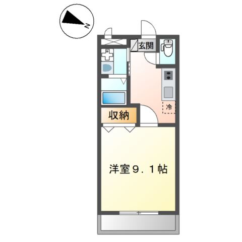 2階の間取り図