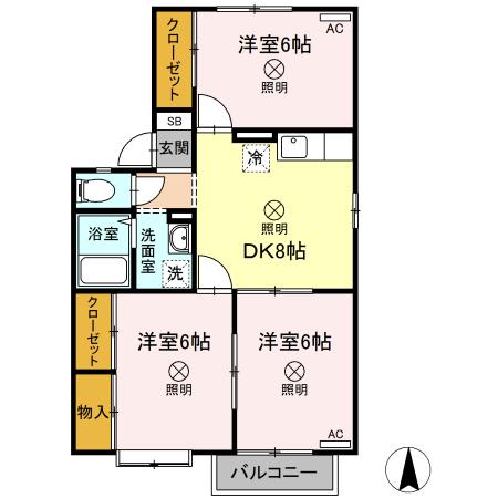 2階の間取り図