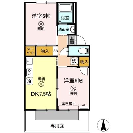 2階の間取り図
