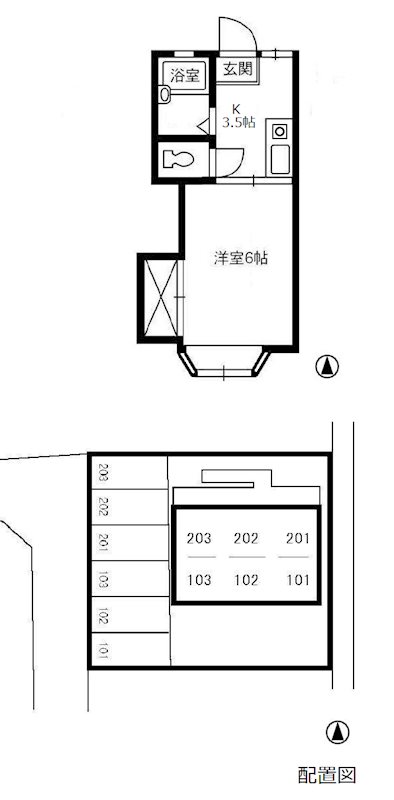 1階の間取り図
