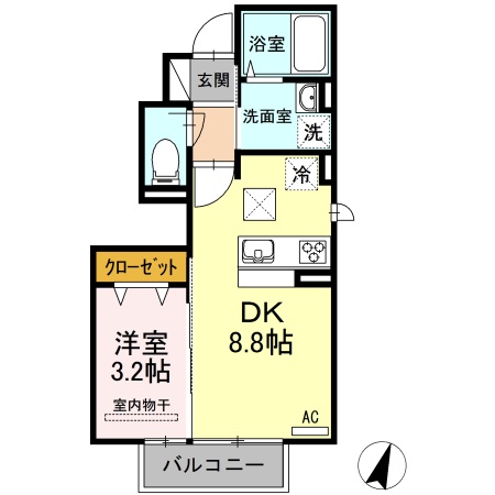 1階の間取り図