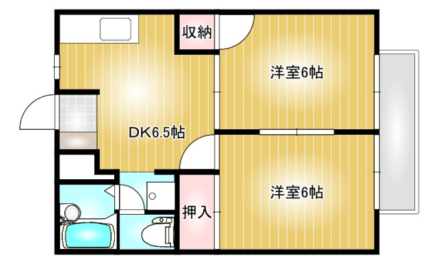 2階の間取り図