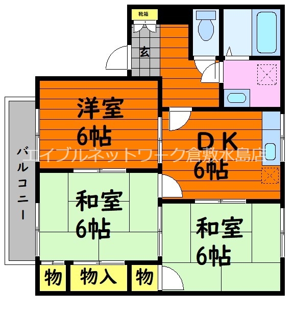 2階の間取り図