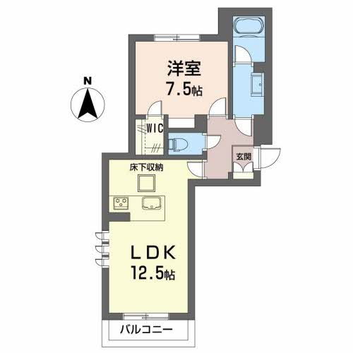 1階の間取り図