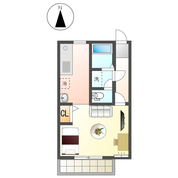 1階の間取り図
