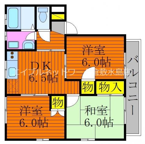 2階の間取り図