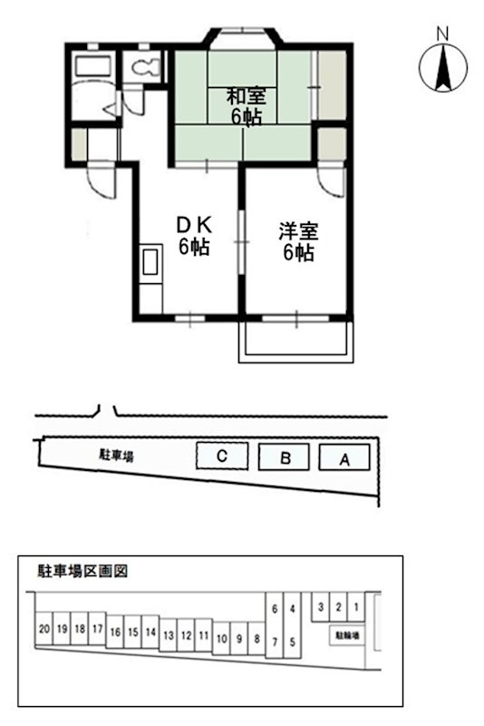 2階の間取り図