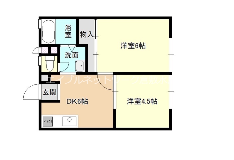 2階の間取り図
