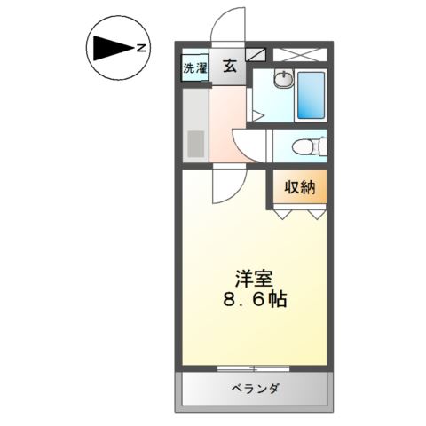 2階の間取り図