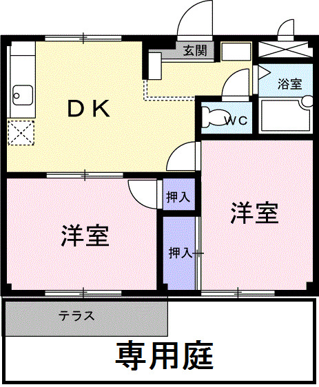1階の間取り図