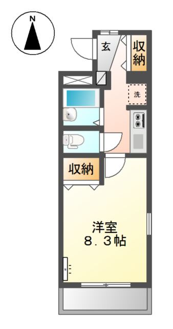 2階の間取り図