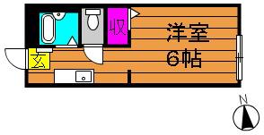 2階の間取り図