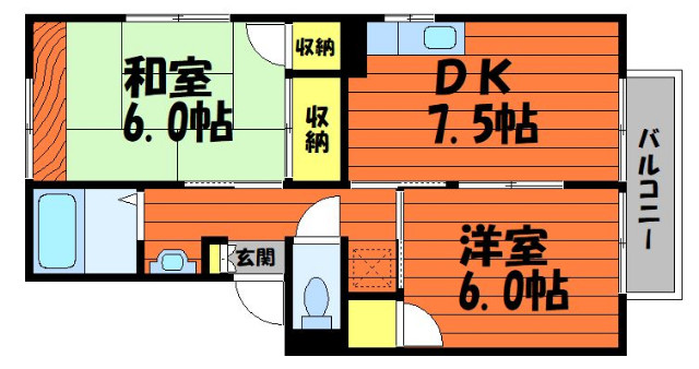 2階の間取り図