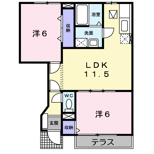 1階の間取り図