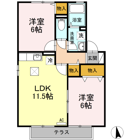 1階の間取り図