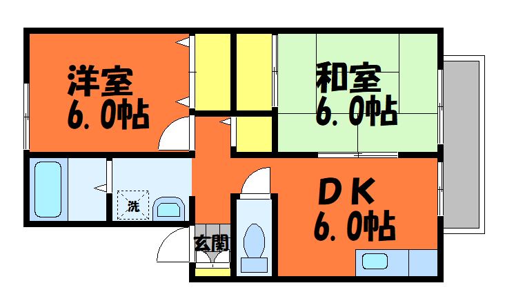 2階の間取り図