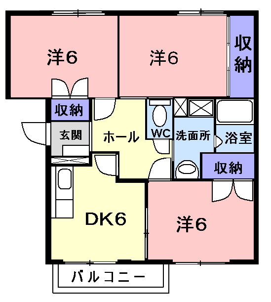 2階の間取り図