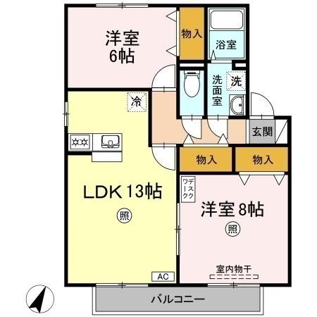 2階の間取り図