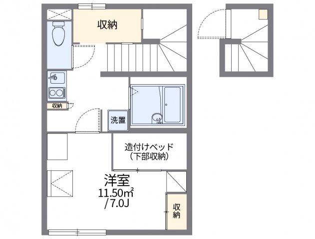 2階の間取り図