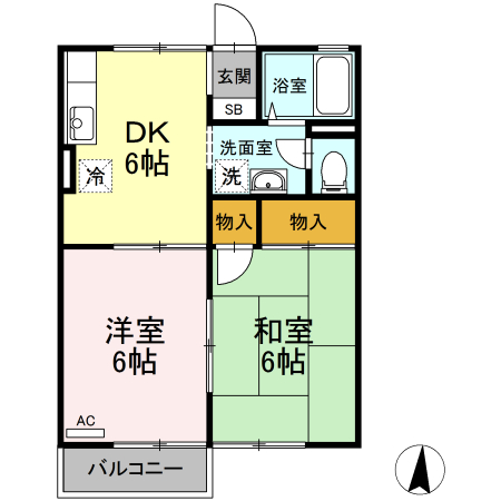 2階の間取り図